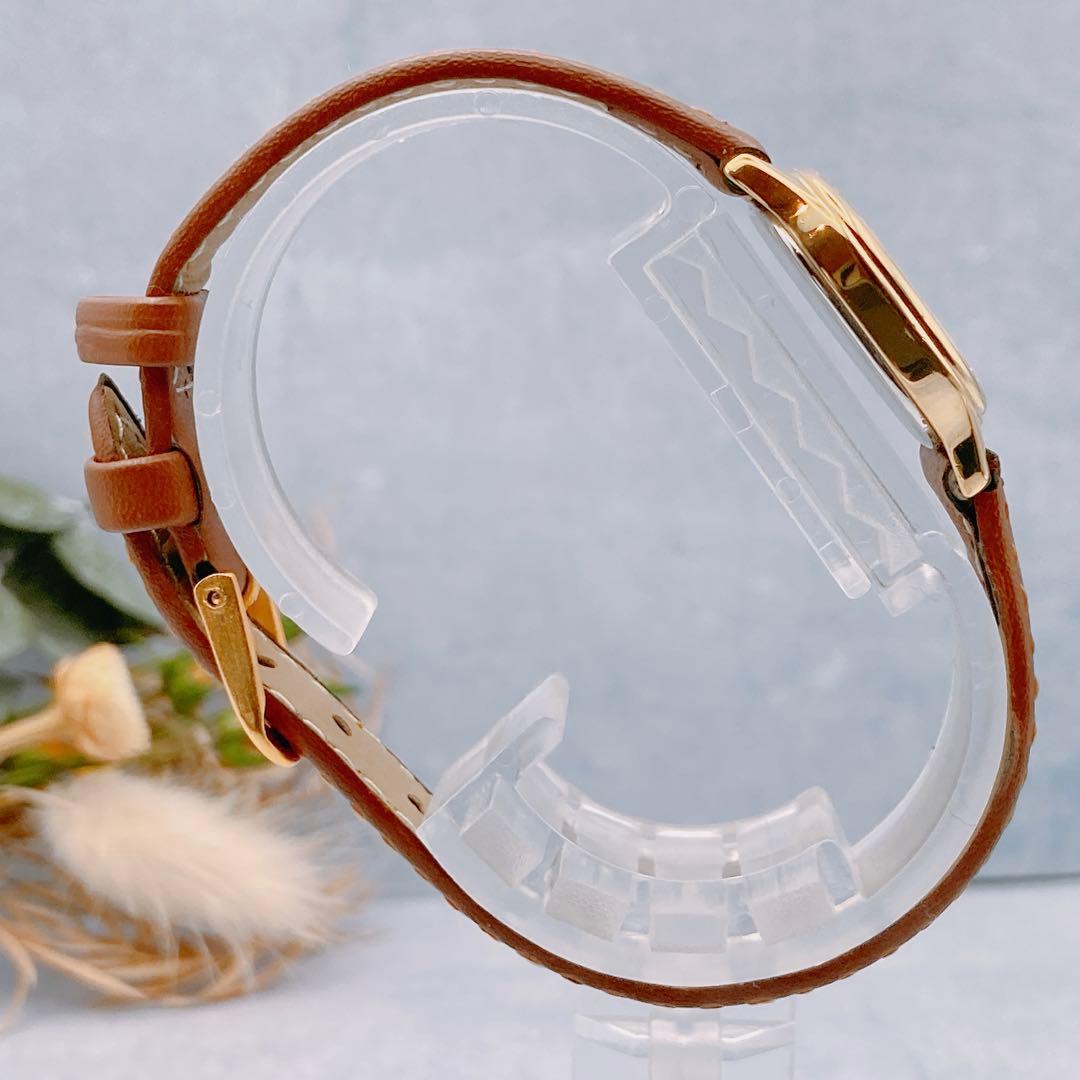 稼動品✨美品 OMEGA De Ville腕時計 クォーツ ゴールド 新品ベルト