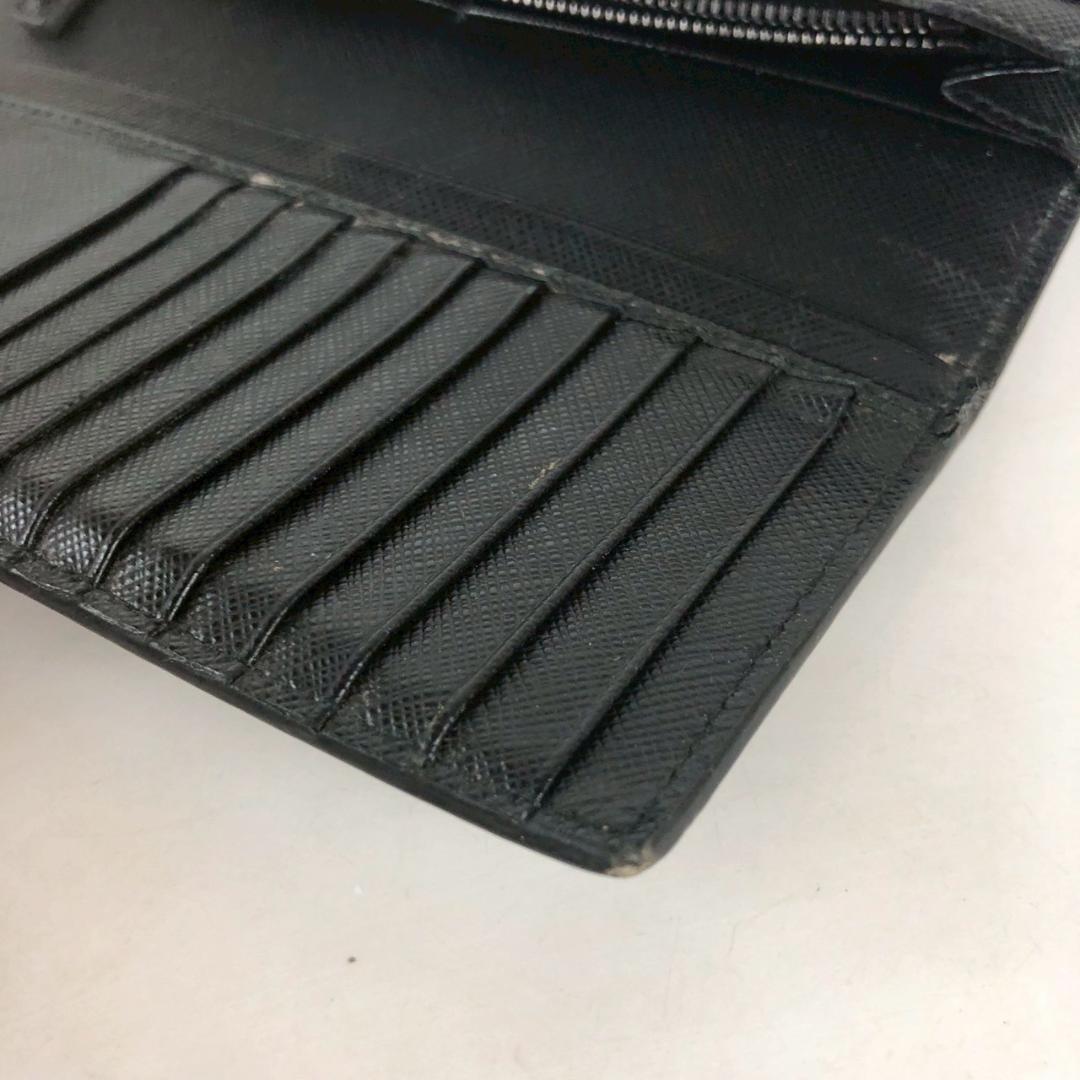 PRADA プラダ 長財布 ブラック 小物 メンズ ブランド