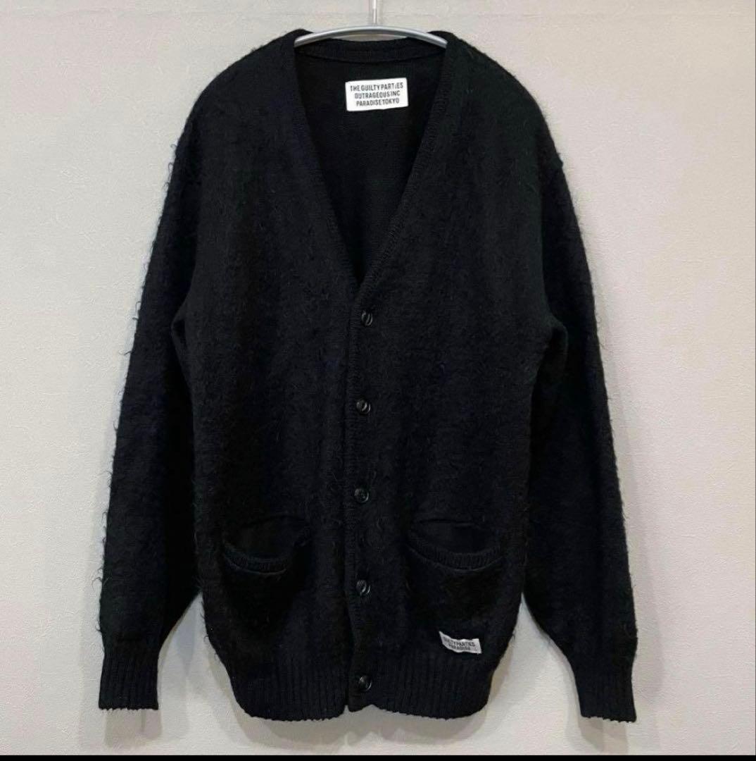 【即完売】ワコマリア　モヘアカーディガン　ブラック　Sサイズ　野村訓市