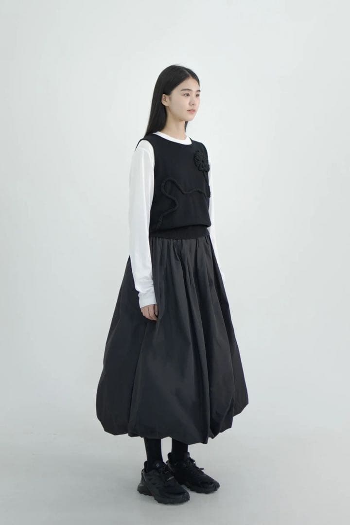 【値下げ】eunoia モススカート　バルーンスカート