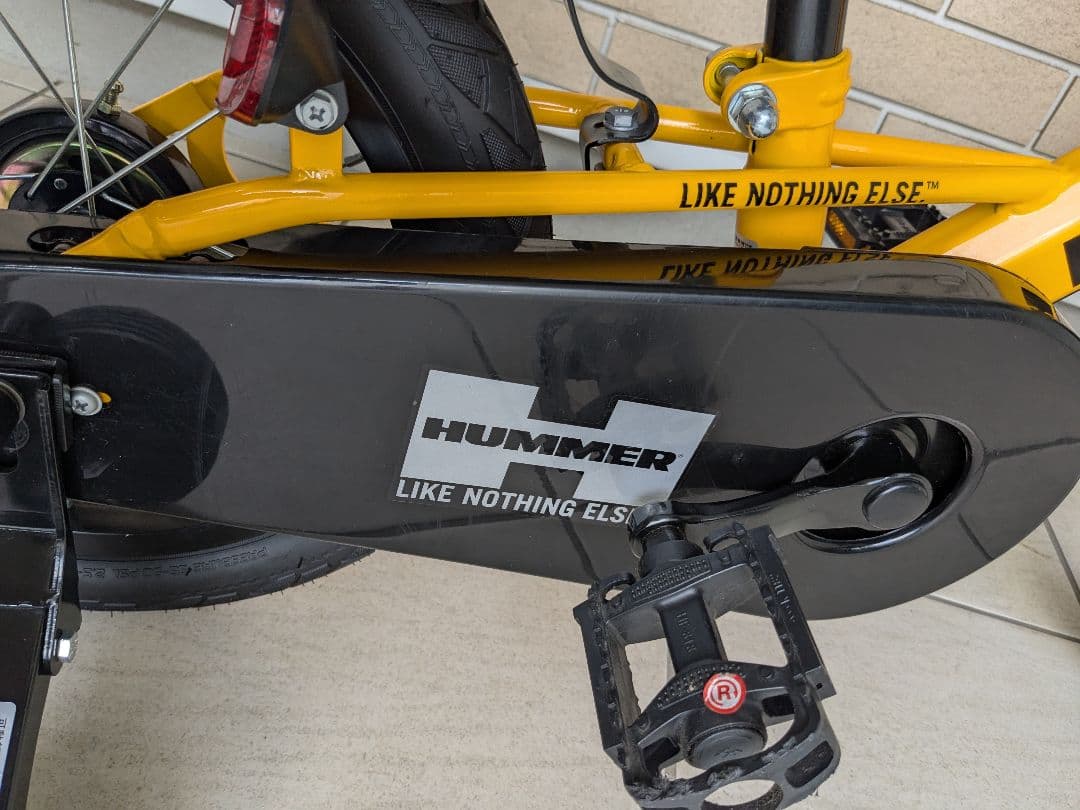 【美品!!】HUMMER 子供用自転車 補助輪付　14インチ　イエロー
