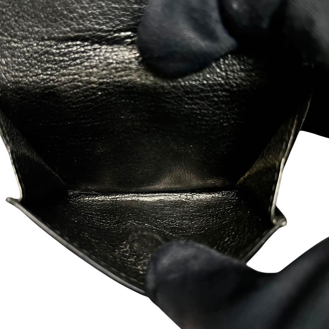 希少✨ミュウミュウ 三つ折り財布 リボン マドラス クリスタル ブラック