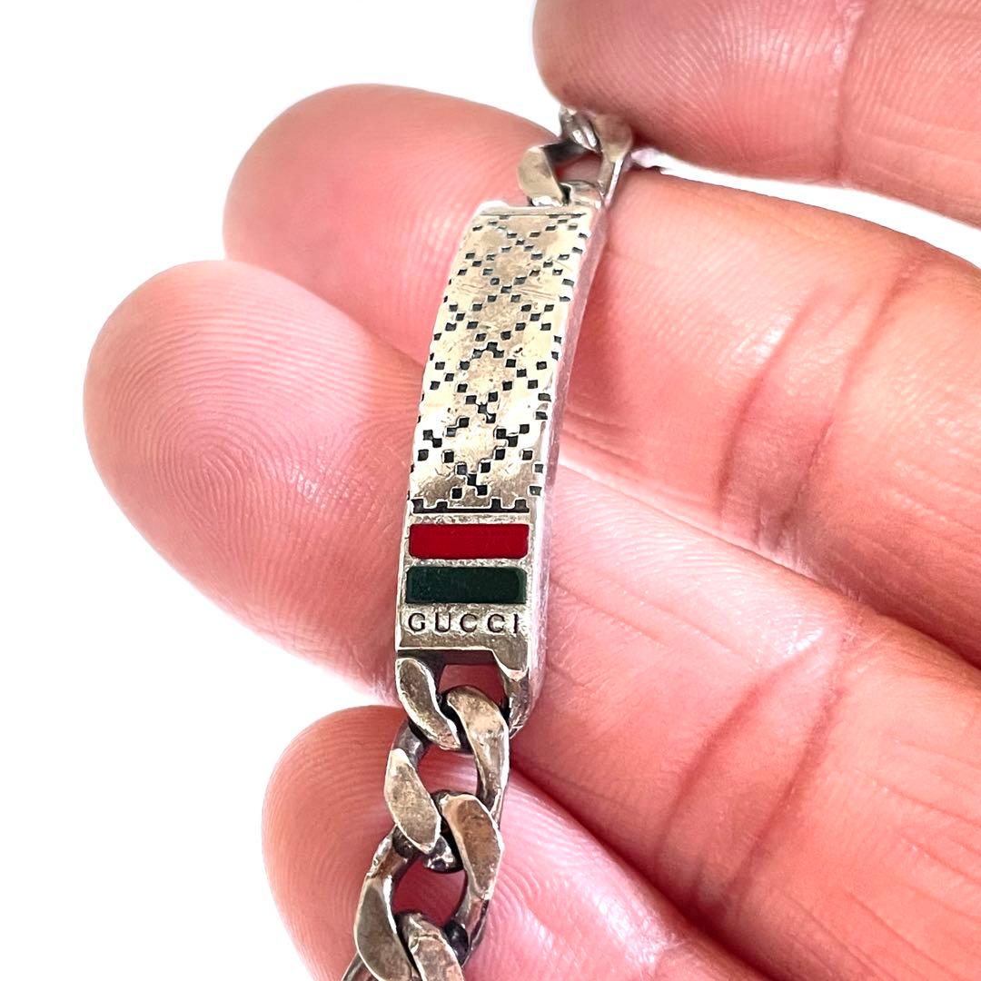 『GUCCI』　グッチ シルバー ディアマンティッシマ　ブレスレット19