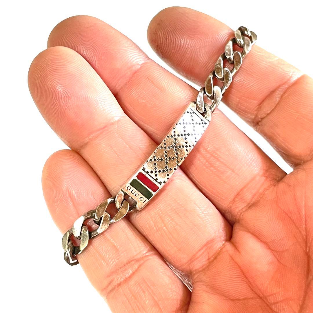 『GUCCI』　グッチ シルバー ディアマンティッシマ　ブレスレット19