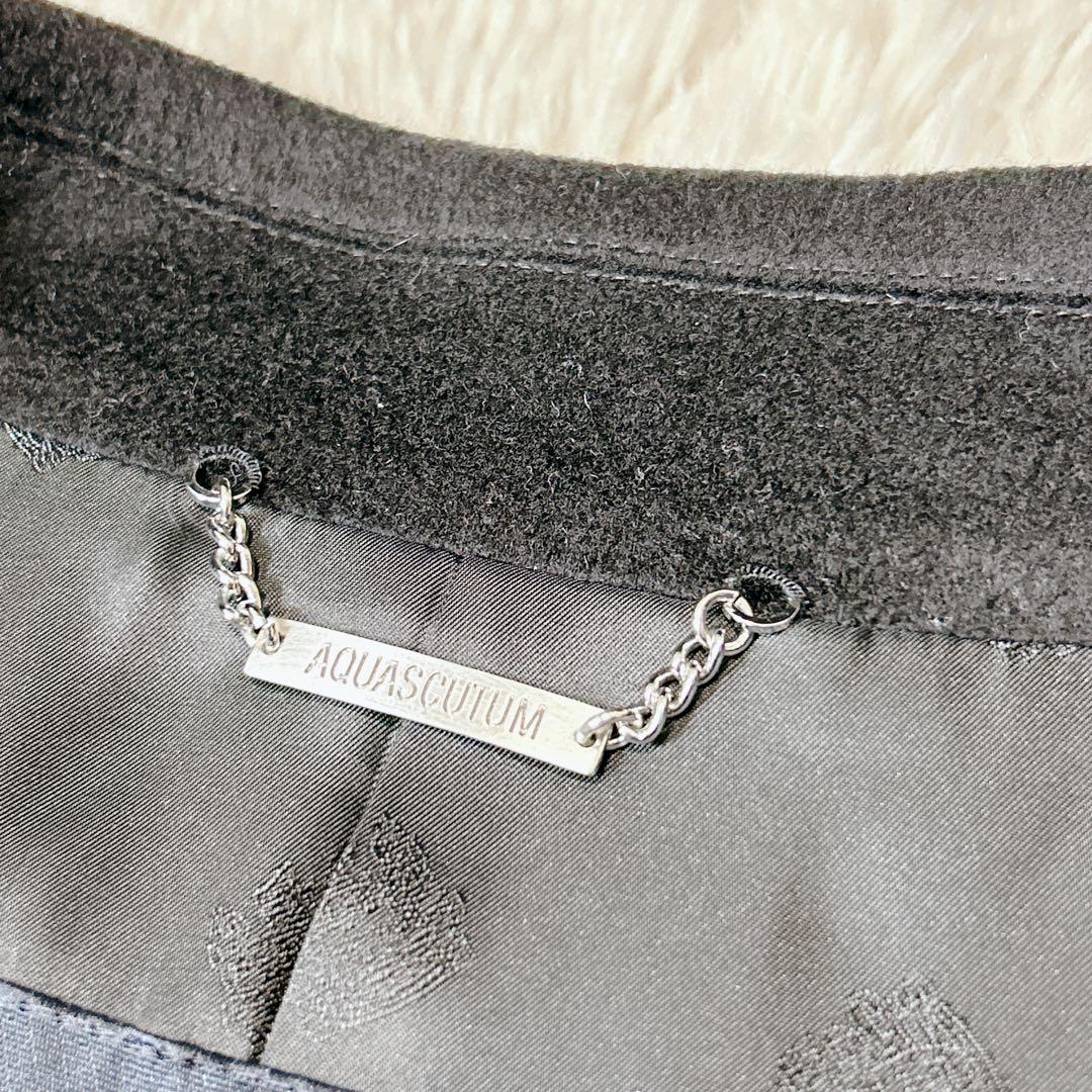 極美品✨Aquascutum カシミヤ100% ステンカラーコート サイズM
