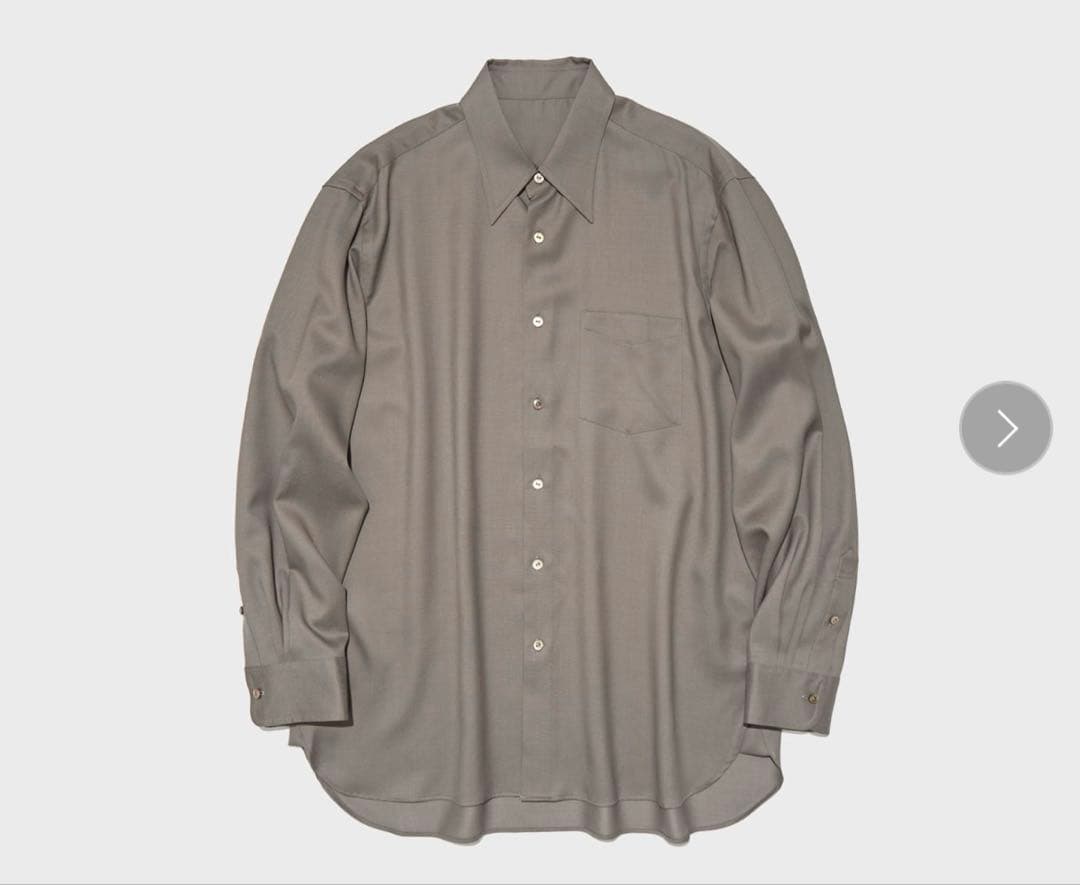 irenisa リラックスフィットシャツ　ストーングレーサイズ2