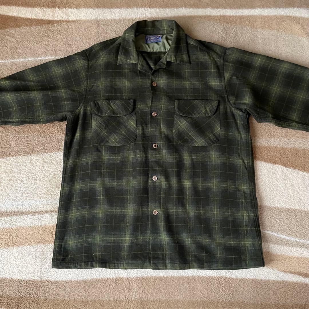 PENDLETON ペンドルトン　50s オンブレ　ウールシャツ　ボードシャツ