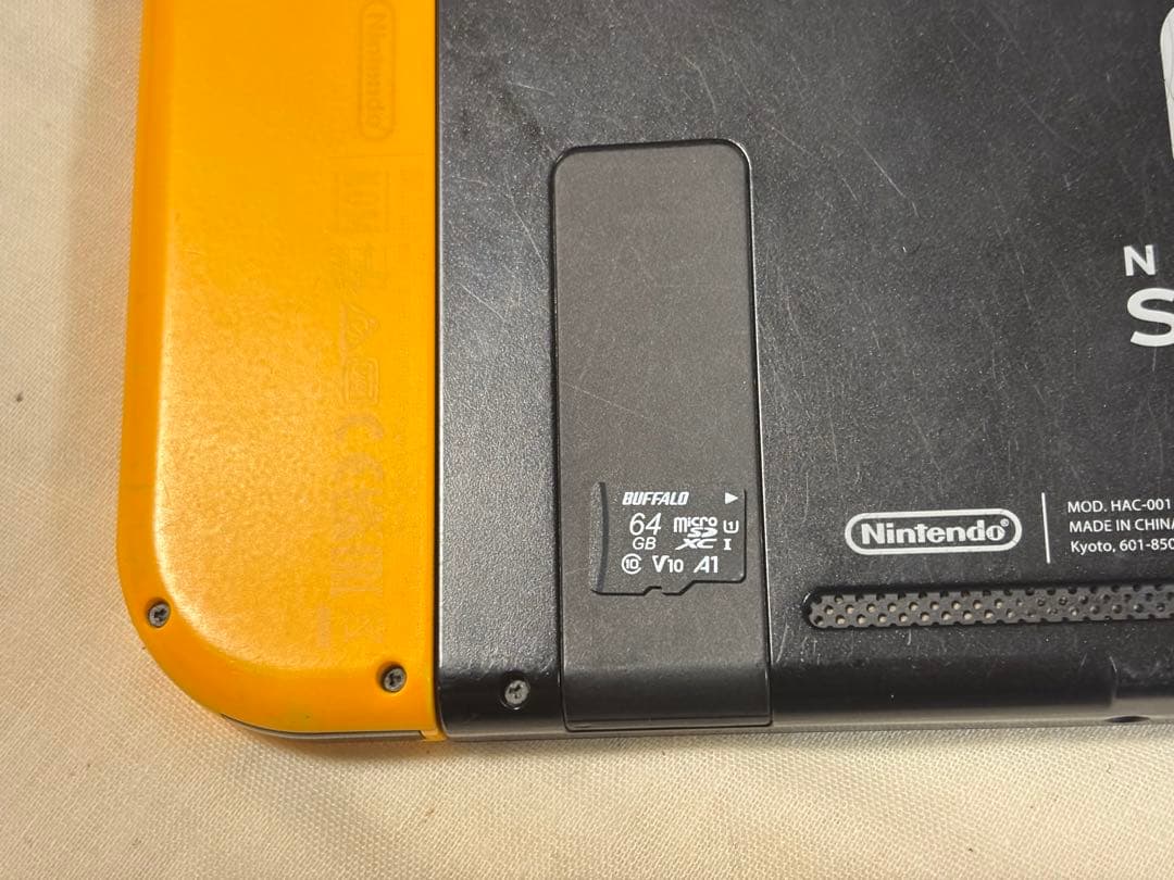 Nintendo Switch オレンジ/紫 本体+SDカード+本体ケース付き