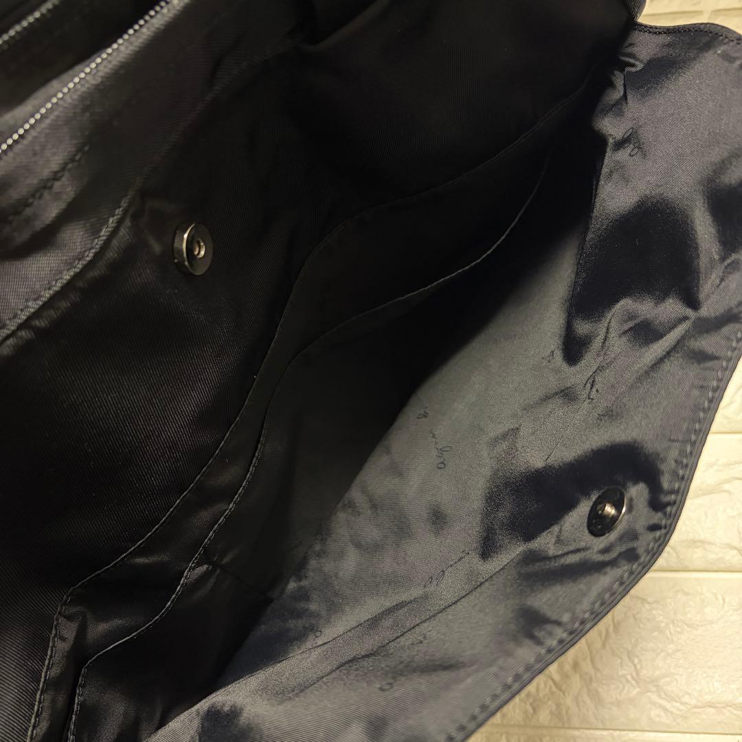 極美品　アニエスベー ボストンバッグ 2way ナイロン ブラック 黒