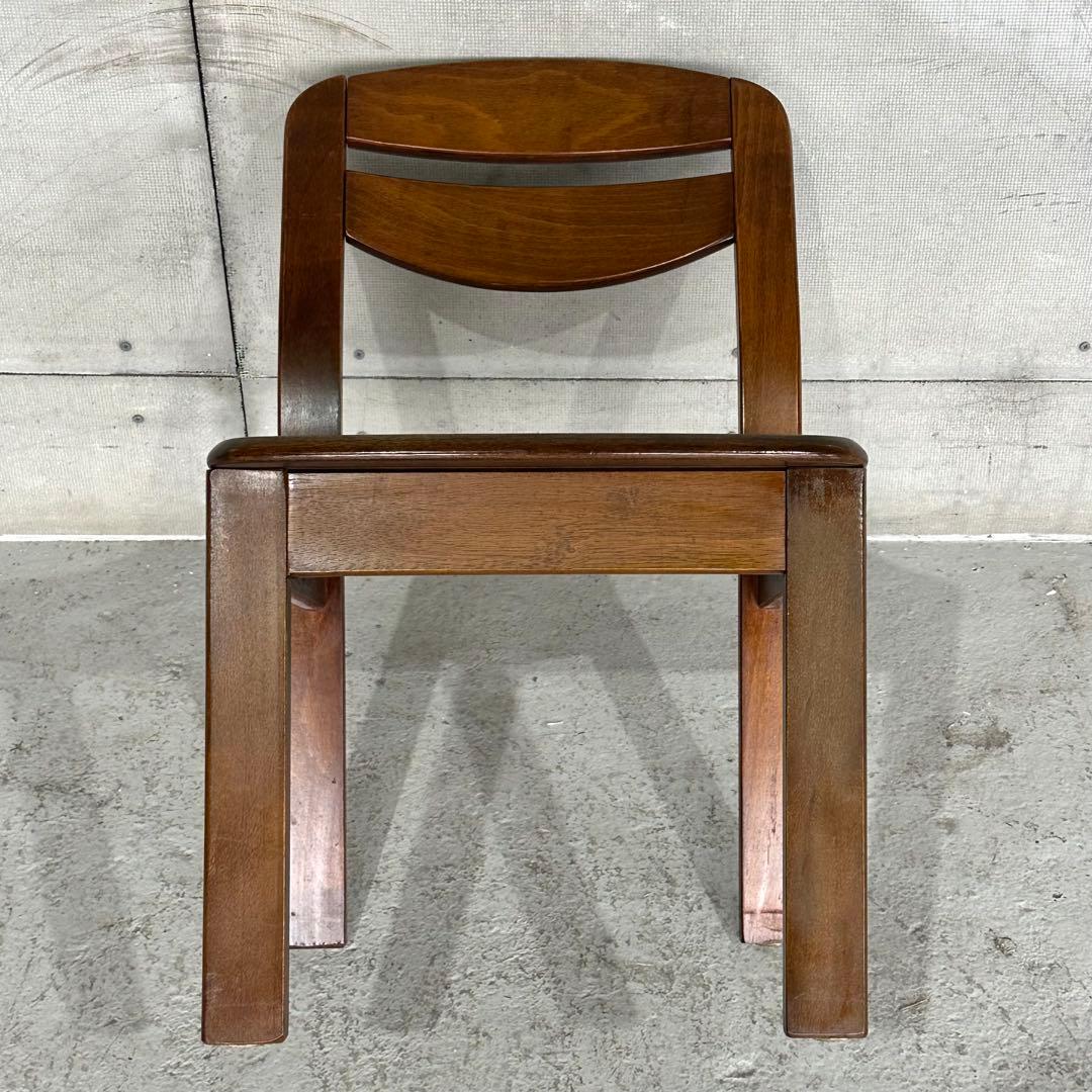 ★1980年代★ ヴィンテージ 木製ダイニングチェア 無垢材｜国産家具 自然木