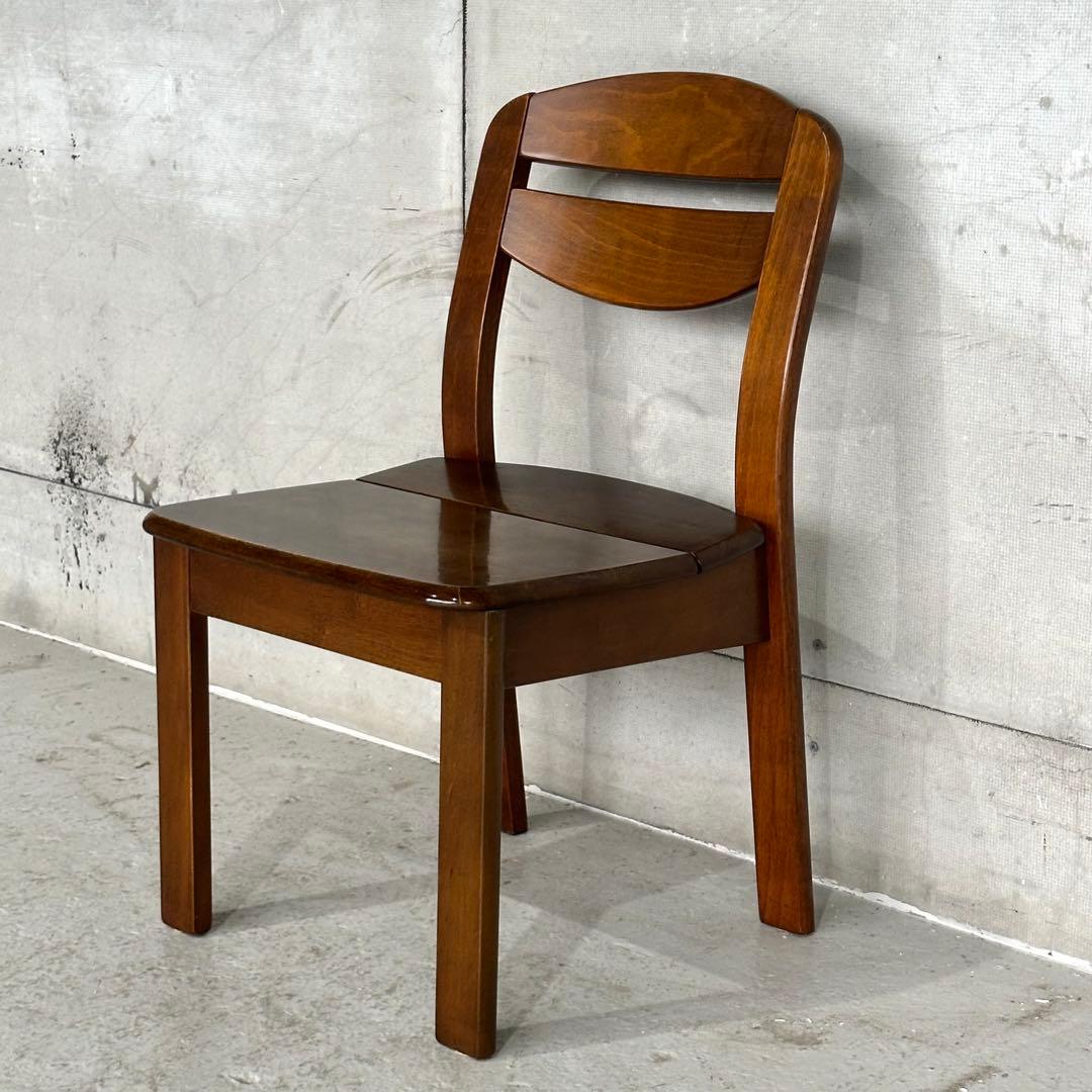 ★1980年代★ ヴィンテージ 木製ダイニングチェア 無垢材｜国産家具 自然木