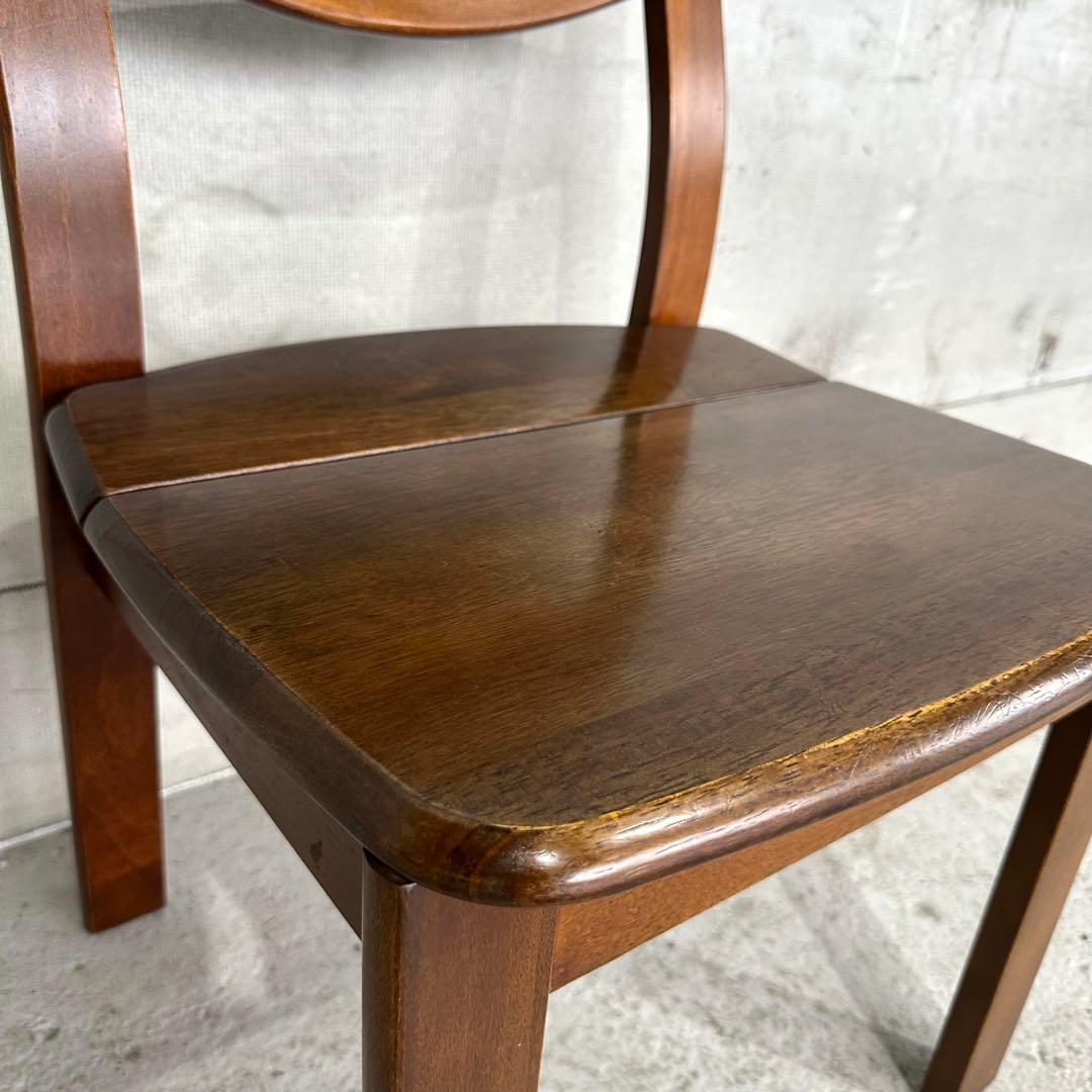 ★1980年代★ ヴィンテージ 木製ダイニングチェア 無垢材｜国産家具 自然木
