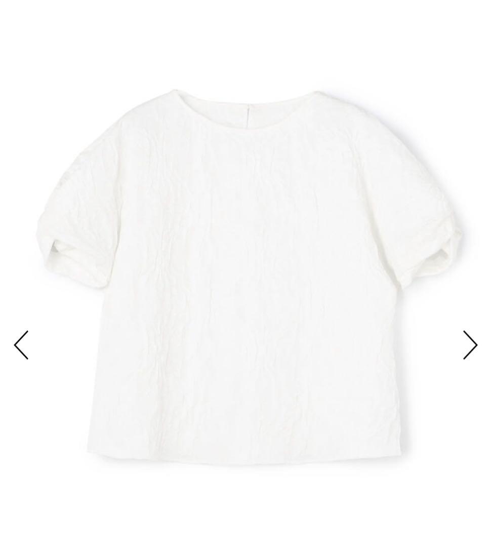 【極美品】TOMORROWLAND フラワージャカード ツイストスリーブブラウス