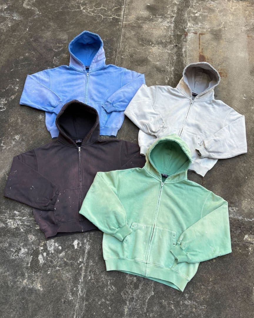 BELVET ジップパーカー　ブラック