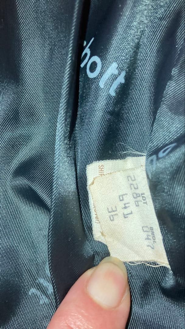 schottのシングルライダース　レザージャケット　サイズ:36