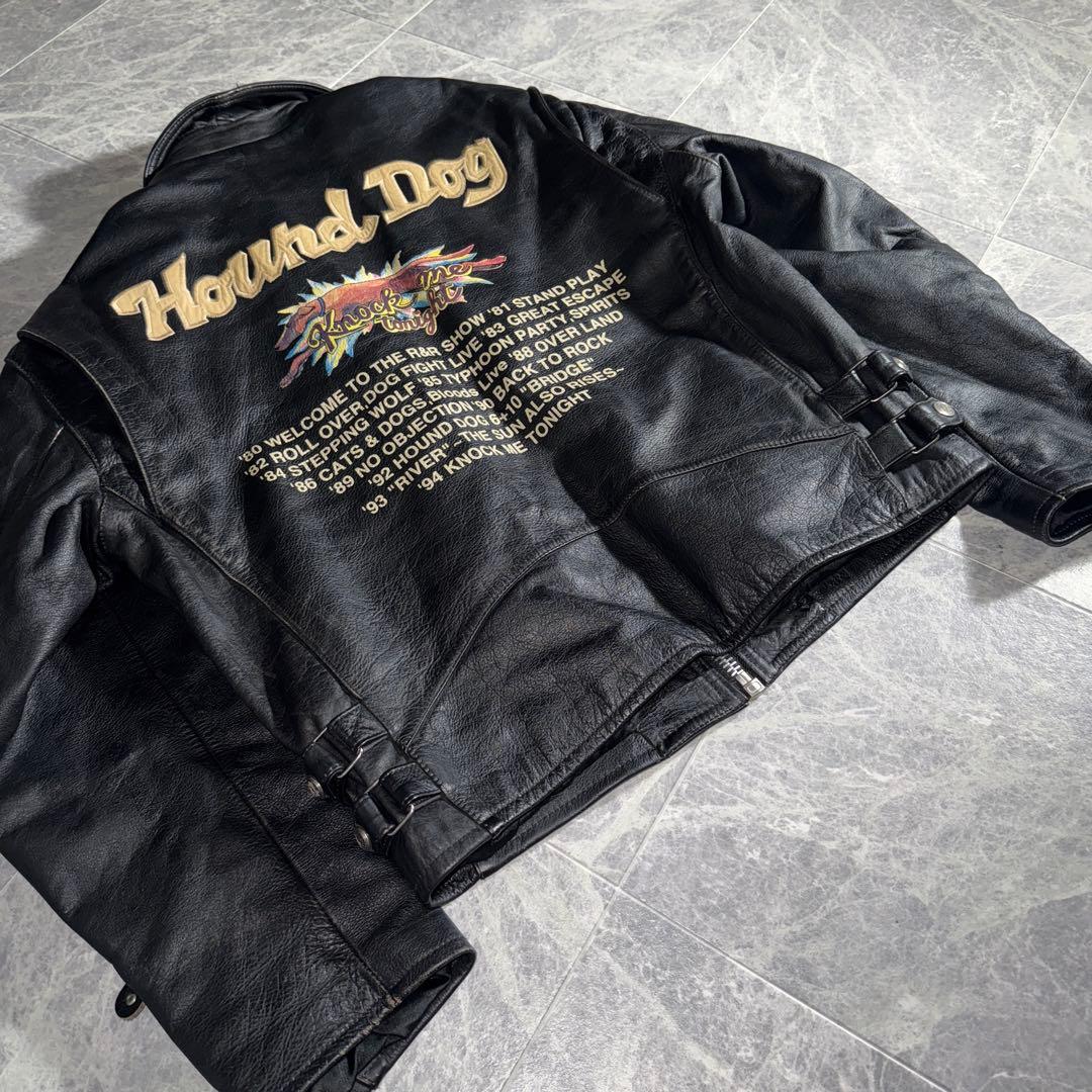HOUND DOG ハウンドドッグ Leather Rider Jacket