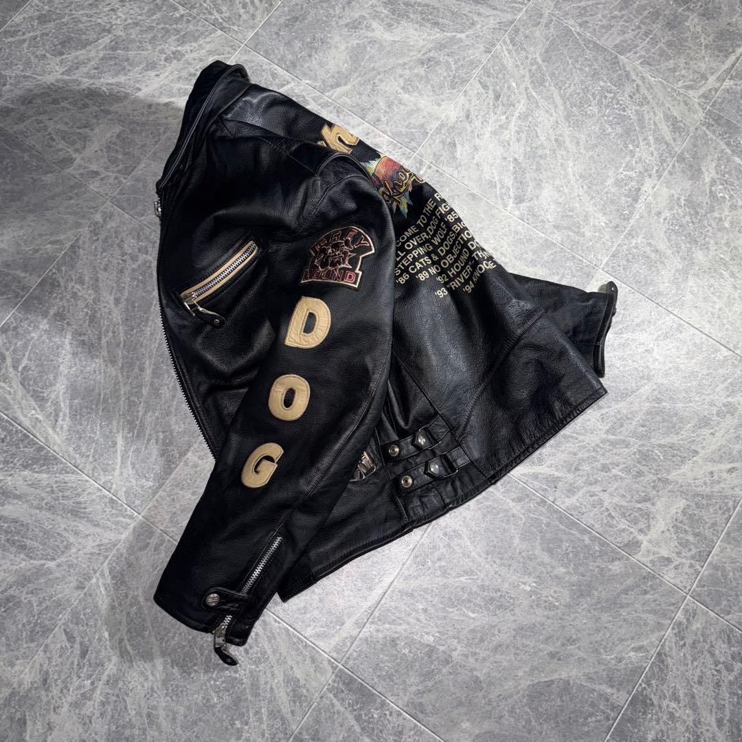 HOUND DOG ハウンドドッグ Leather Rider Jacket