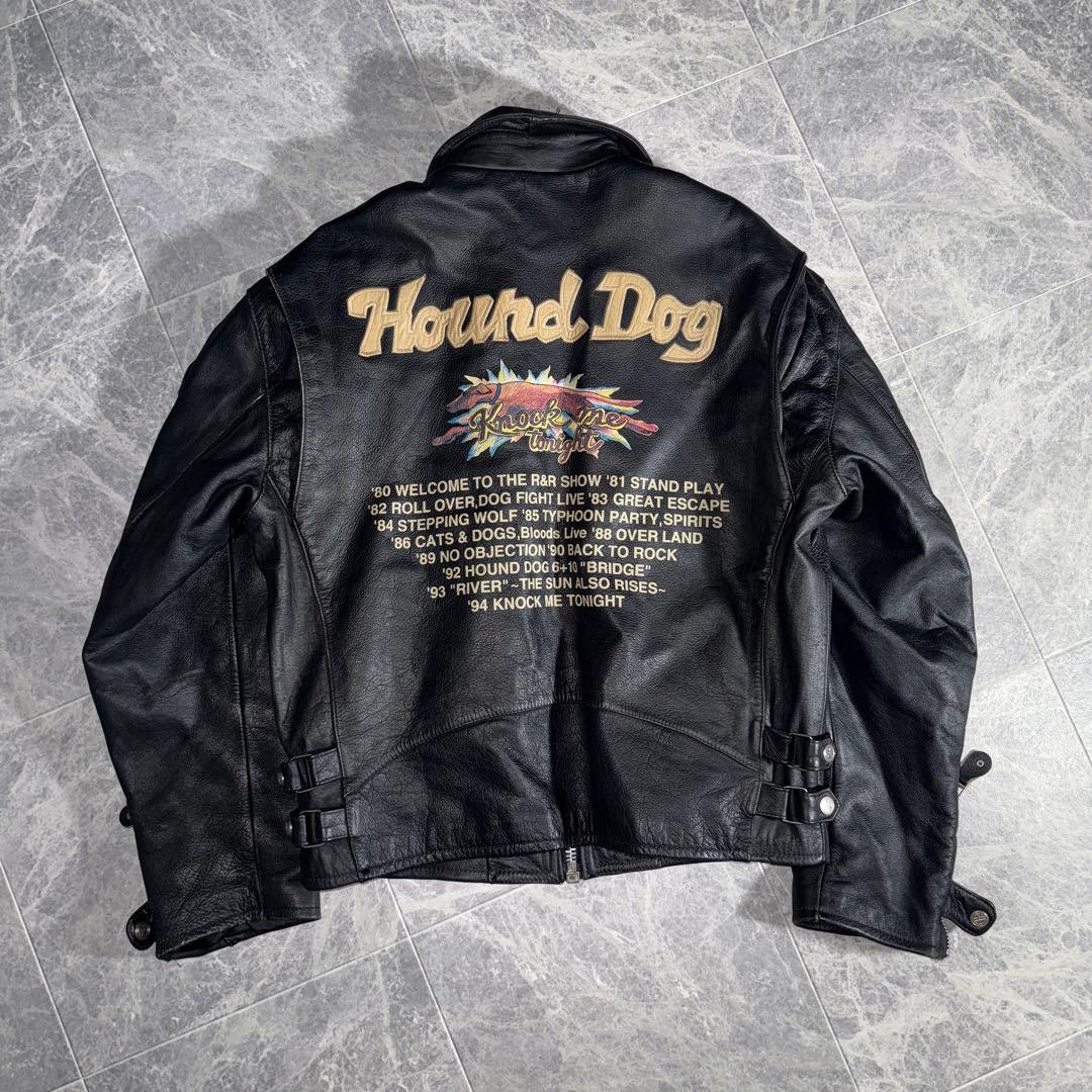 HOUND DOG ハウンドドッグ Leather Rider Jacket