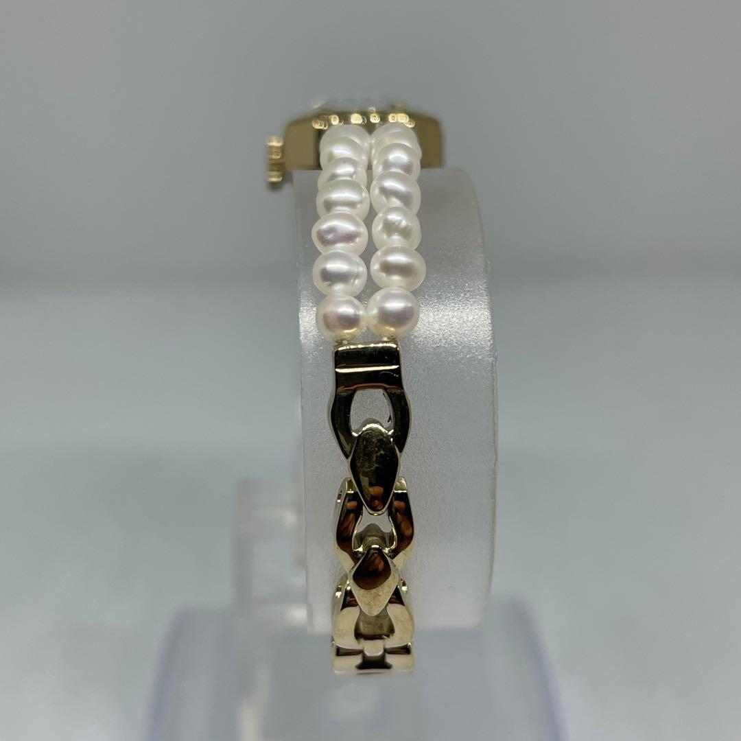 【美品】Samantha Tiara パールベルト　シェル文字盤　ベルト調整可能