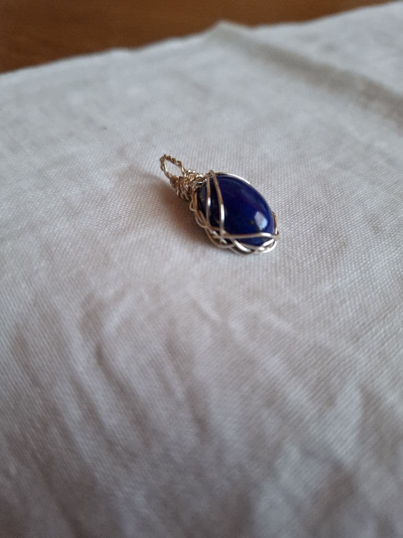 ラピスラズリ　ハンドメイドチャーム