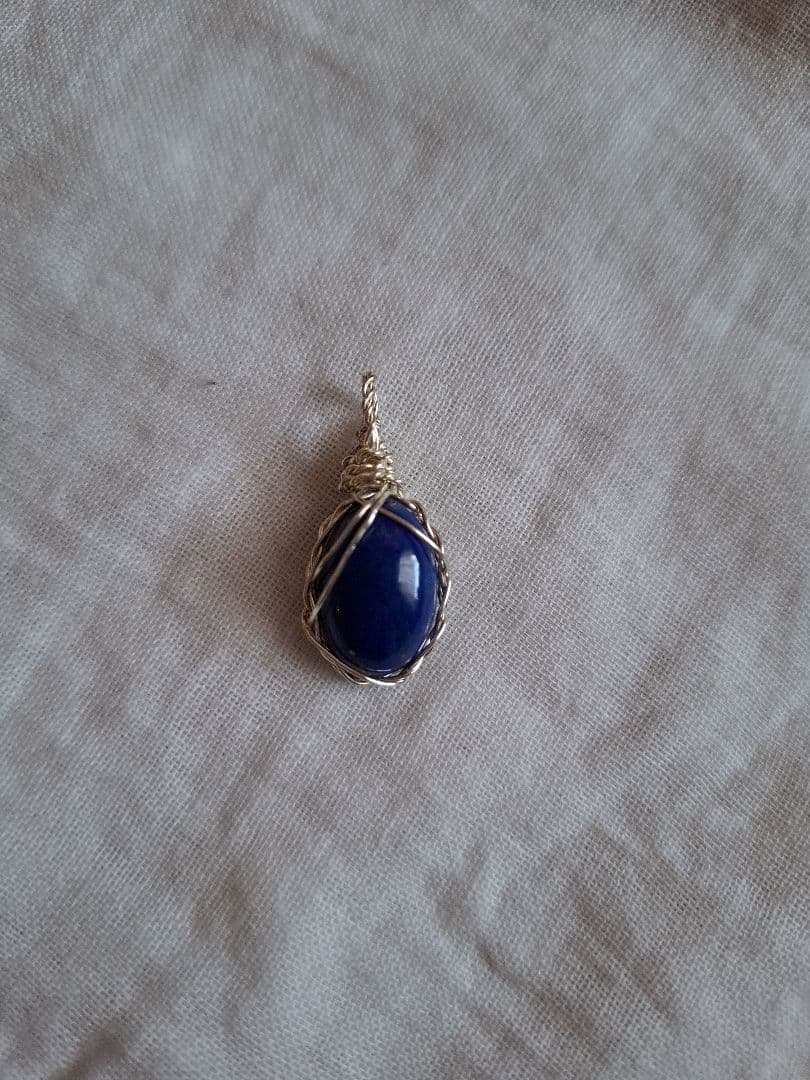 ラピスラズリ　ハンドメイドチャーム