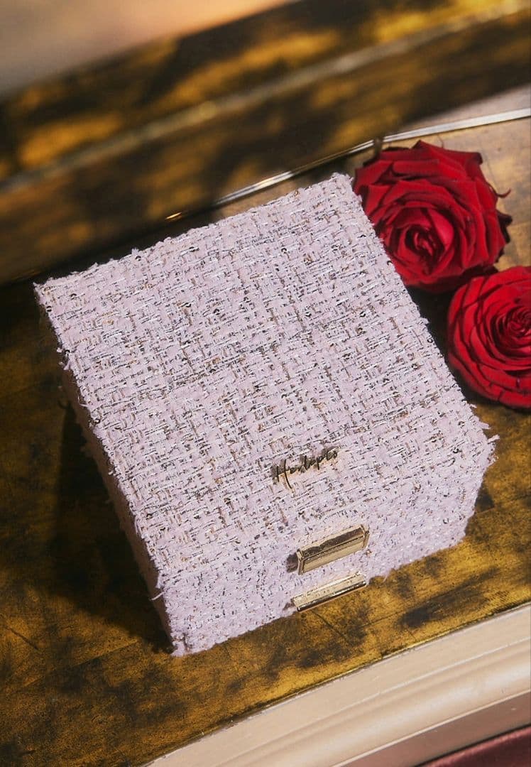 herliptoノベルティジュエリーボックスTweed jewelry box