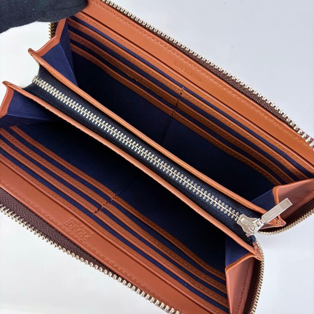 【新品未使用】プレリー　コードバン　ラウンド長財布　日本製　ブラウン