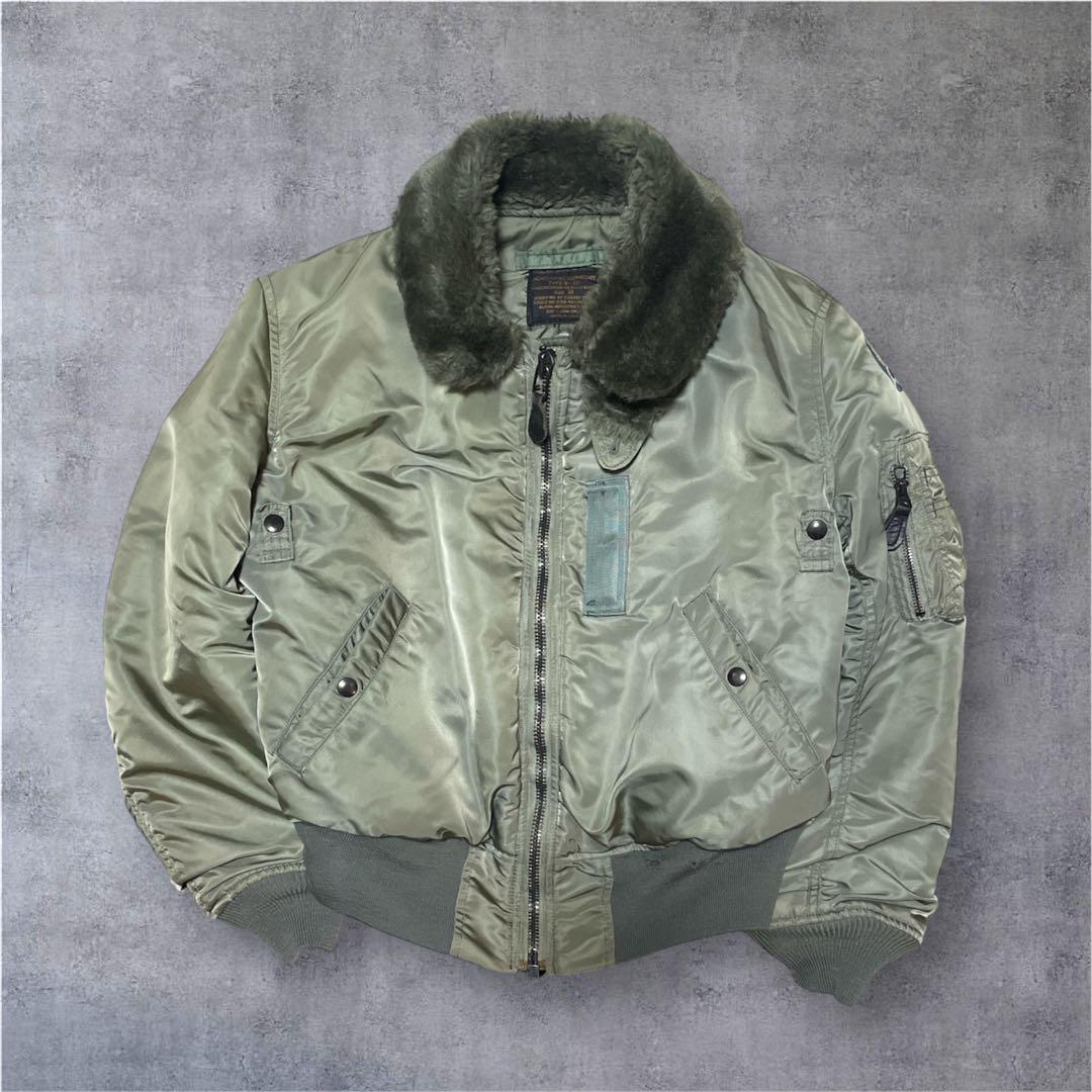 USA製 アルファ B-15D 70s〜80s フライトジャケット 50s 復刻