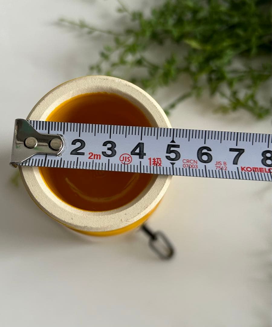 中村翠嵐造 黄交趾 砧 花生　花入 花器 共箱