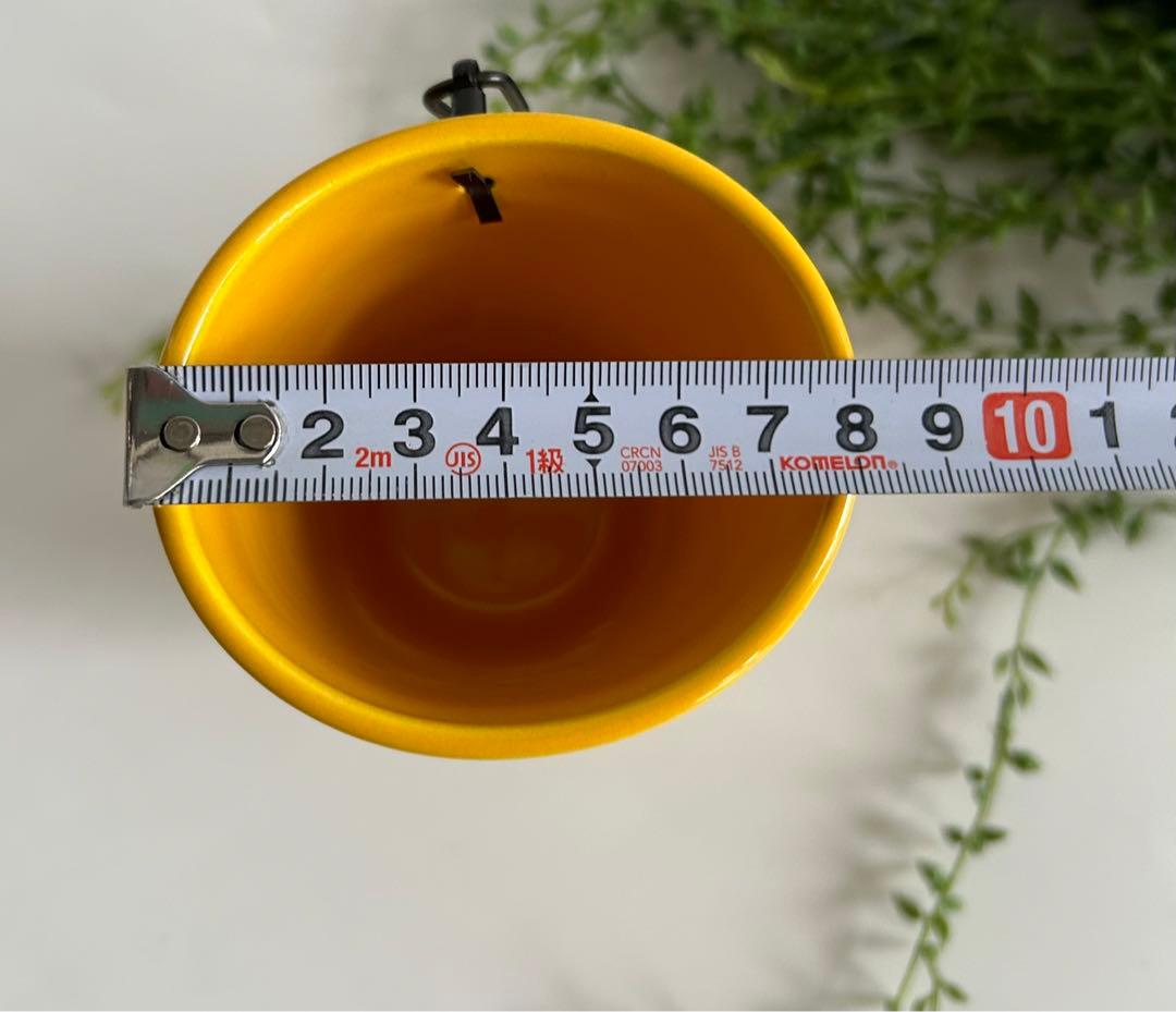 中村翠嵐造 黄交趾 砧 花生　花入 花器 共箱