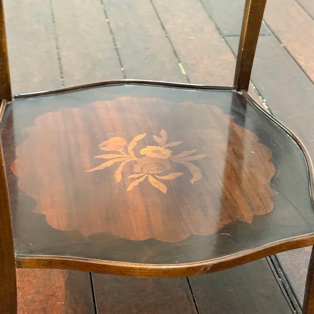 H17K50b イタリア 象嵌細工 コンソールテーブル