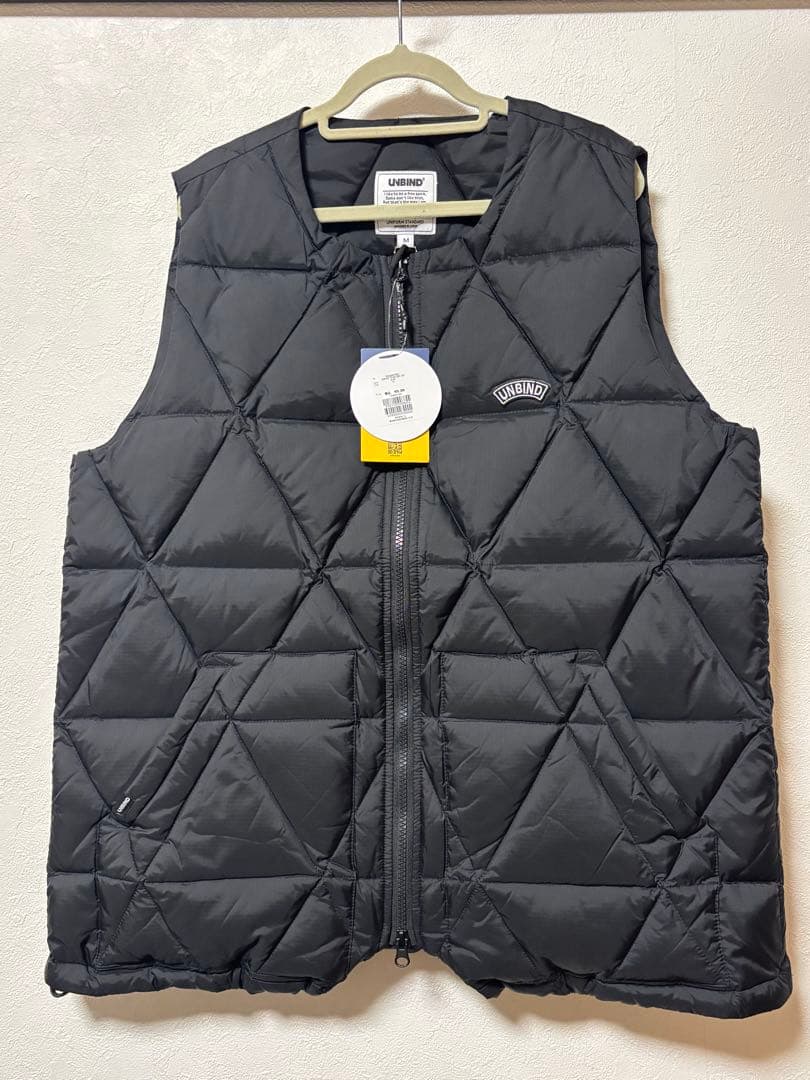 UNBIND アンバインド　新品未使用　完売品ダウンベスト　ブラック