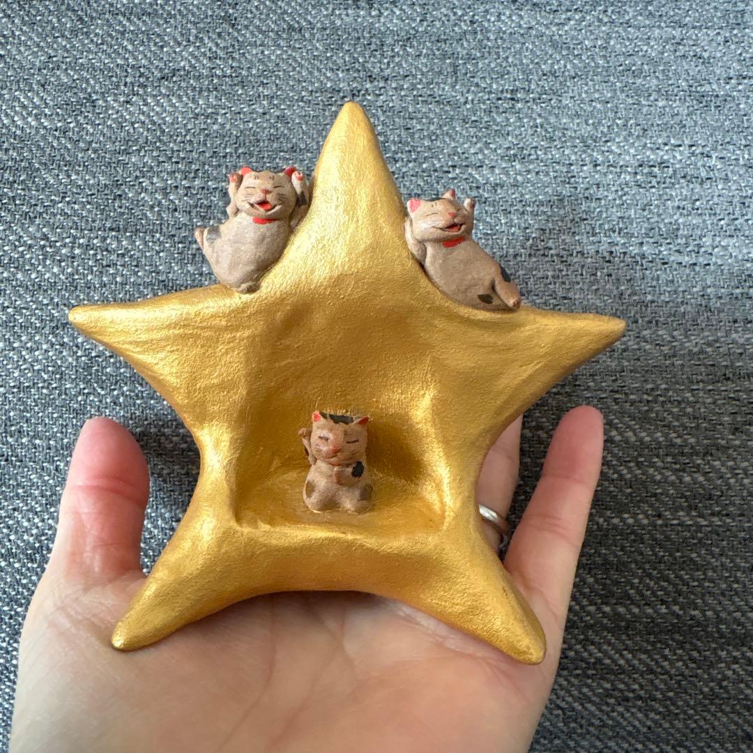 超レア！現在制作なし！もりわじんさん　本焼き作品　１点もの　招き猫