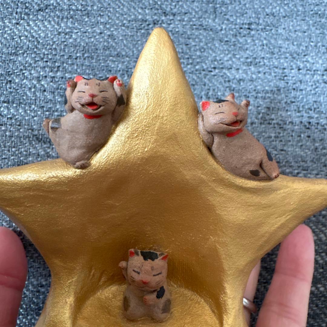 超レア！現在制作なし！もりわじんさん　本焼き作品　１点もの　招き猫