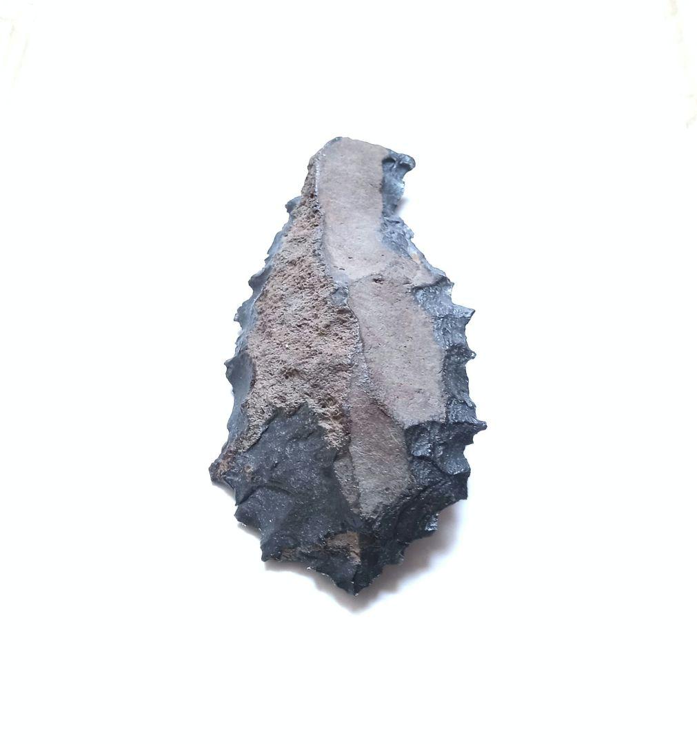 握り斧 サヌカイト 石器 394 原始時代模写