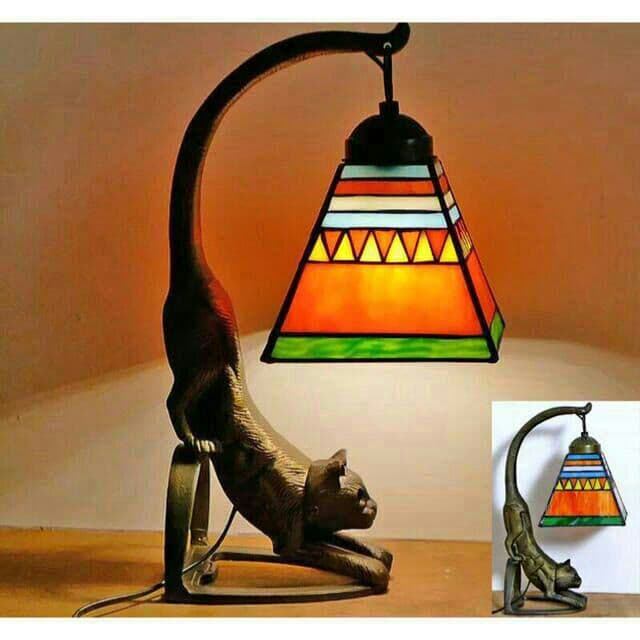 【新品】ステンドグラスランプ 卓上スタンド ．豪華テーブルランプ 卓上照明