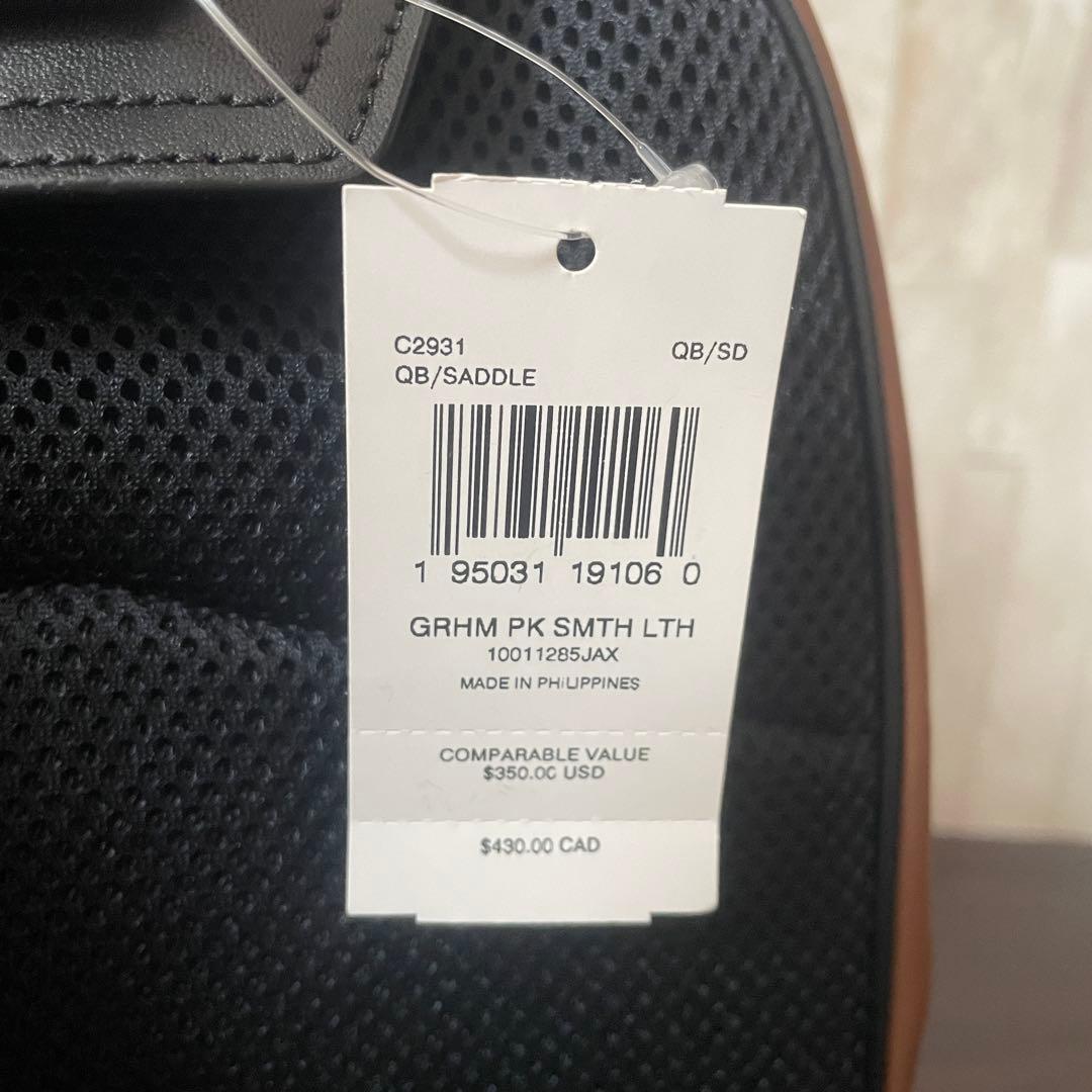 早い者勝ち！訳あり新品 COACH ボディバッグ サドル ブラウン×ブラック