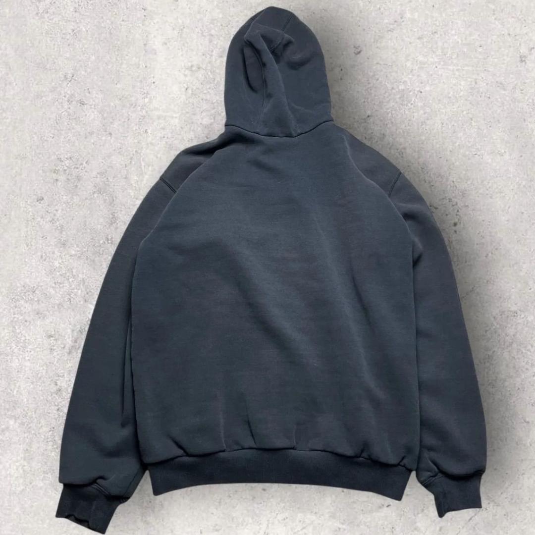 カーハート 裏サーマル ジップアップ パーカー ダブルフェイス ネイビー S