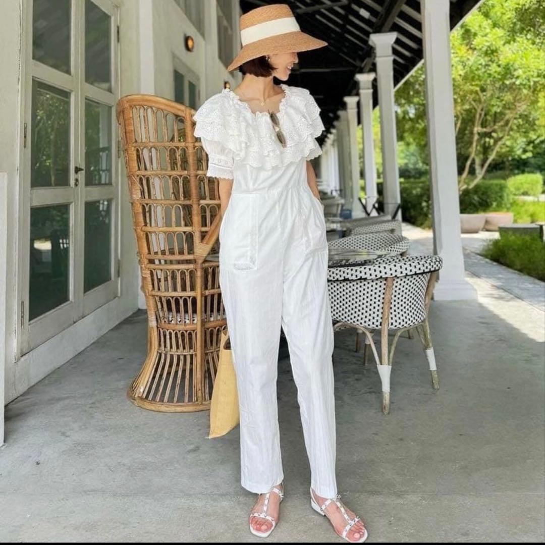 【新同】seventen by mihokawahito レースオールインワン白