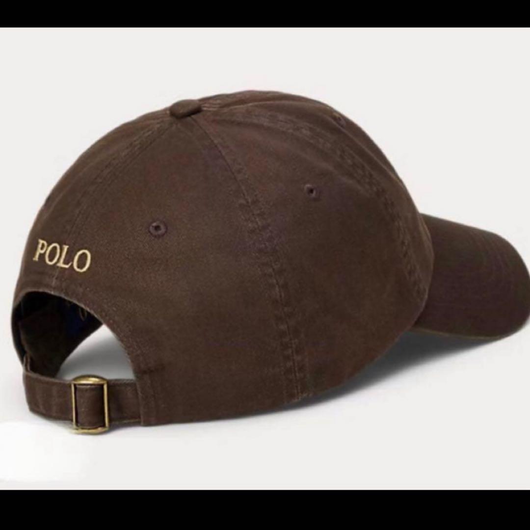 POLO ポロラルフローレン　キャップ　ブラウン　ホワイトベージュ茶　希少