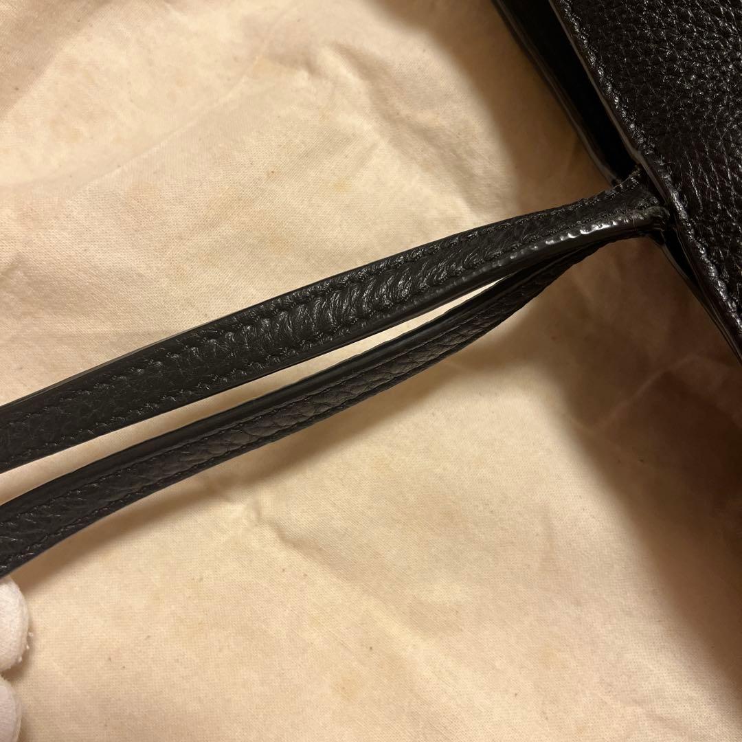Tory Burch黒 レザー トートバッグ 大きめ