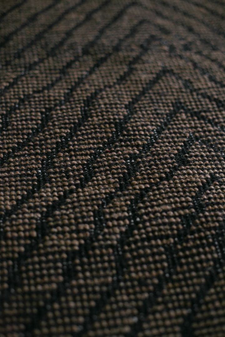 105cm×61cm モロッコ　ベニワレン　ウール　ブラウン　ブラック