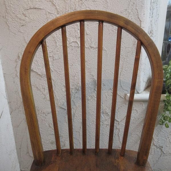 イギリス アンティーク 家具 キッチンチェア スティックバック 英国 4743e