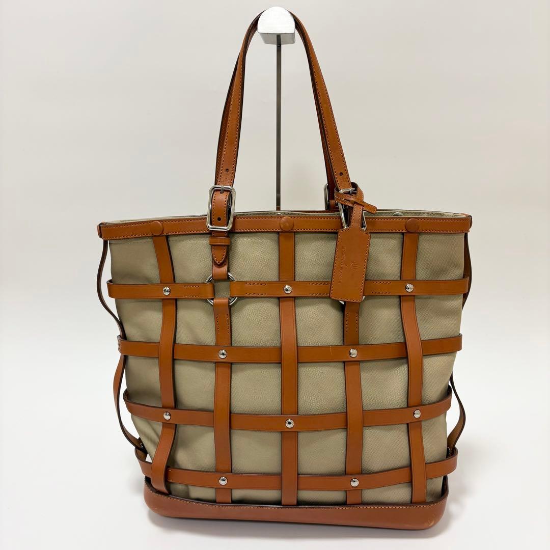 希少　ソメスサドル　HT LABEL トートバッグ　本革　大きめ　肩がけ　A4