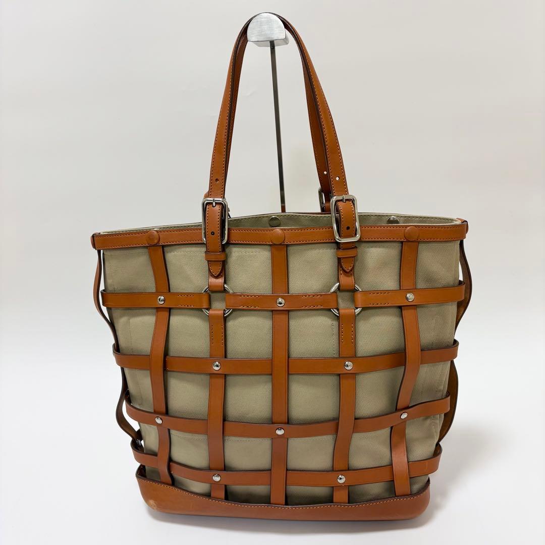 希少　ソメスサドル　HT LABEL トートバッグ　本革　大きめ　肩がけ　A4