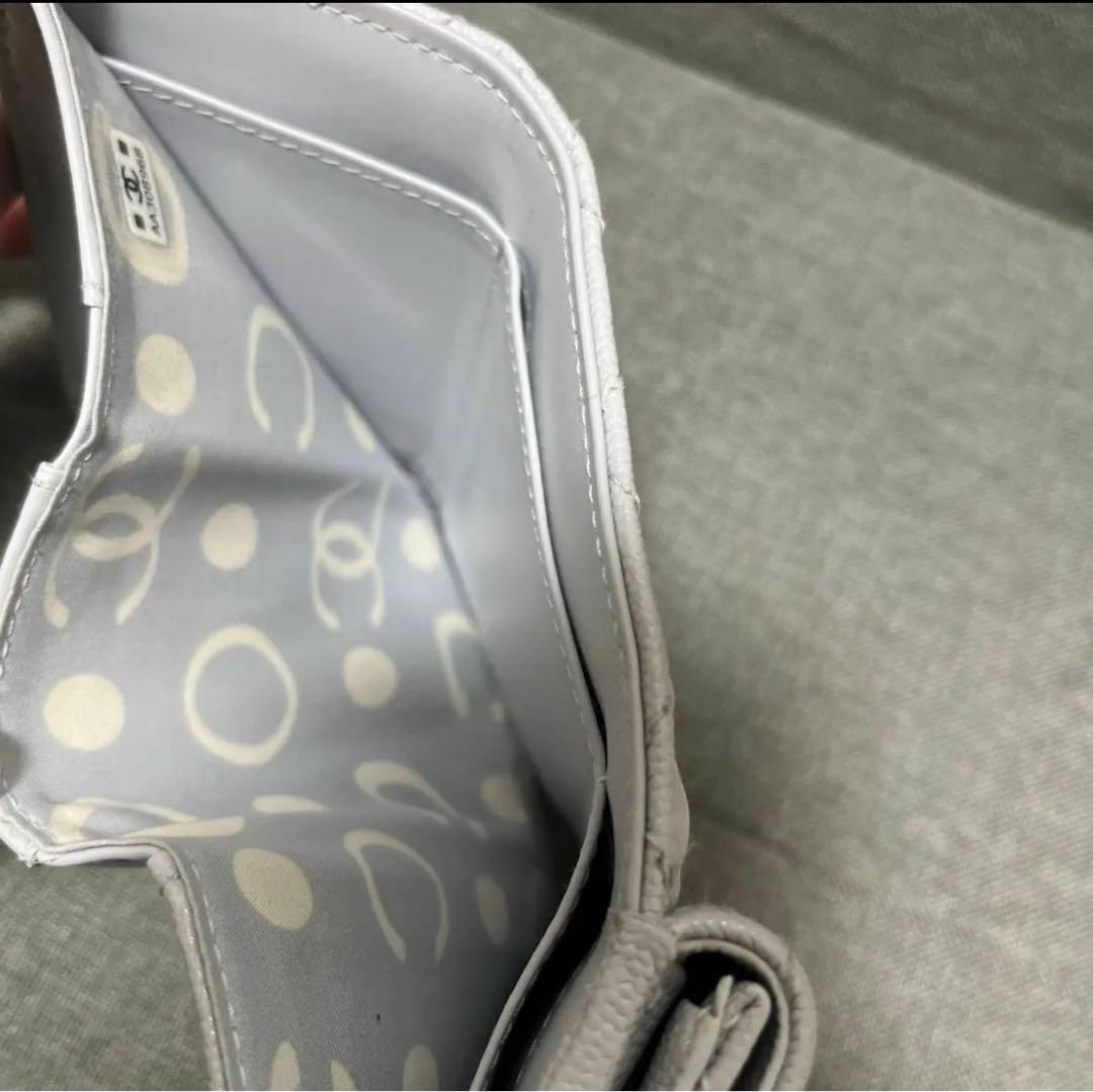 CHANEL 折り財布 ミニ財布 シャネル マトラッセキャビアスキン限定セール！