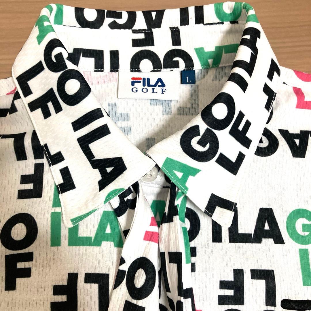 フィラゴルフ 上下セットアップ　半袖ゴルフシャツL ショートパンツM