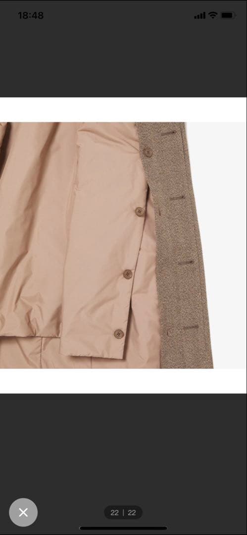 美品LACOSTE ラコステ TECH TWEED 3WAYコート