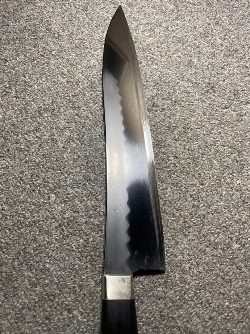 Cownee］玄海正國　本焼不動國作　牛刀　包丁　珍しい包丁　反り有り