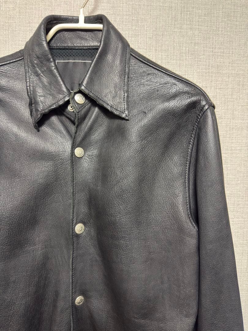 バックボーン 初期 ディアスキンレザーシャツ